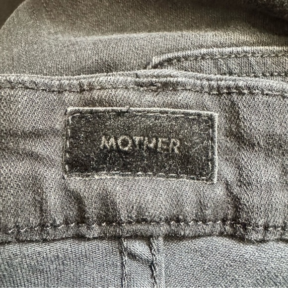 Mother The Pixie Ankle Fray Jeans High Rise Button Fly Not Guilty Wash - Picture 6 of 11